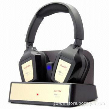 2.4GHz Wireless TV and PC Headphone with 50Hz to 8kHz Mic Frequency Response